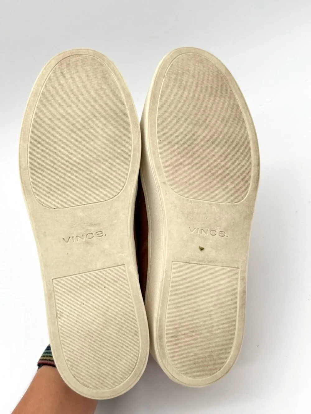 Vince Warren Womens Platform Slip On Sneakers Size 10 Suede Brown Tan Loafers